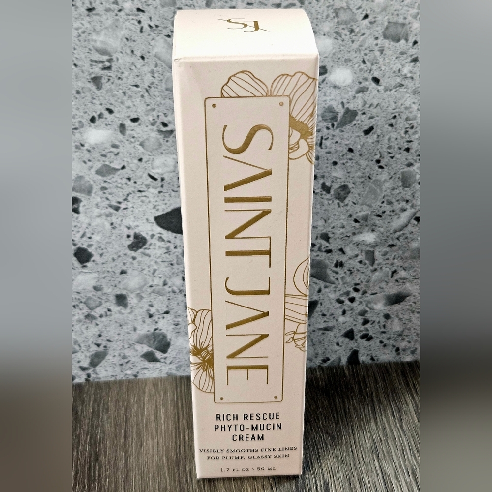 SAINT JANE Rich Rescue Phyto-Mucin Cream Vegan Snail W Niacinamide 1.7oz NEW